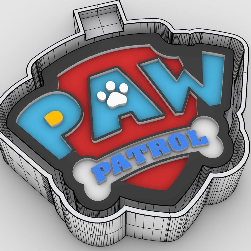 Paw patrol logo | BandA molds and more, LLC Average TAT 5-7 business